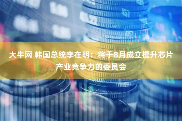 大牛网 韩国总统李在明：将于8月成立提升芯片产业竞争力的委员会